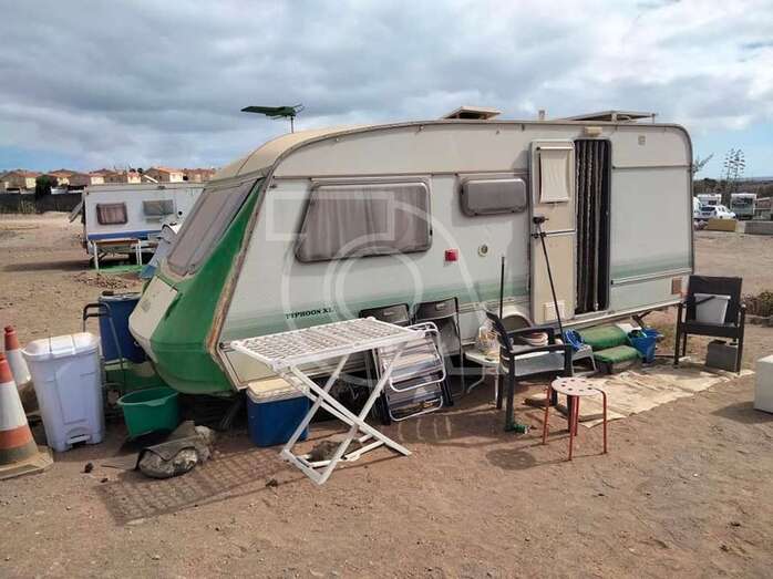 Imagen del asentamiento ilegal de caravanas/TA.